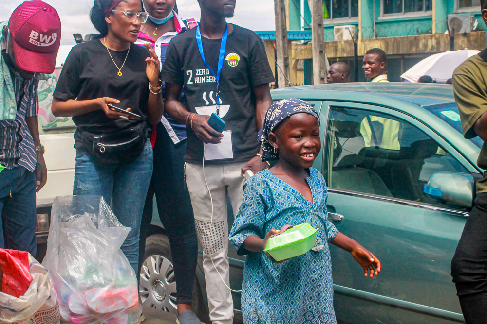 Street walk and feeding of the homeless